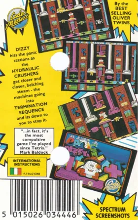 Panic Dizzy (UK) (1991) box cover back